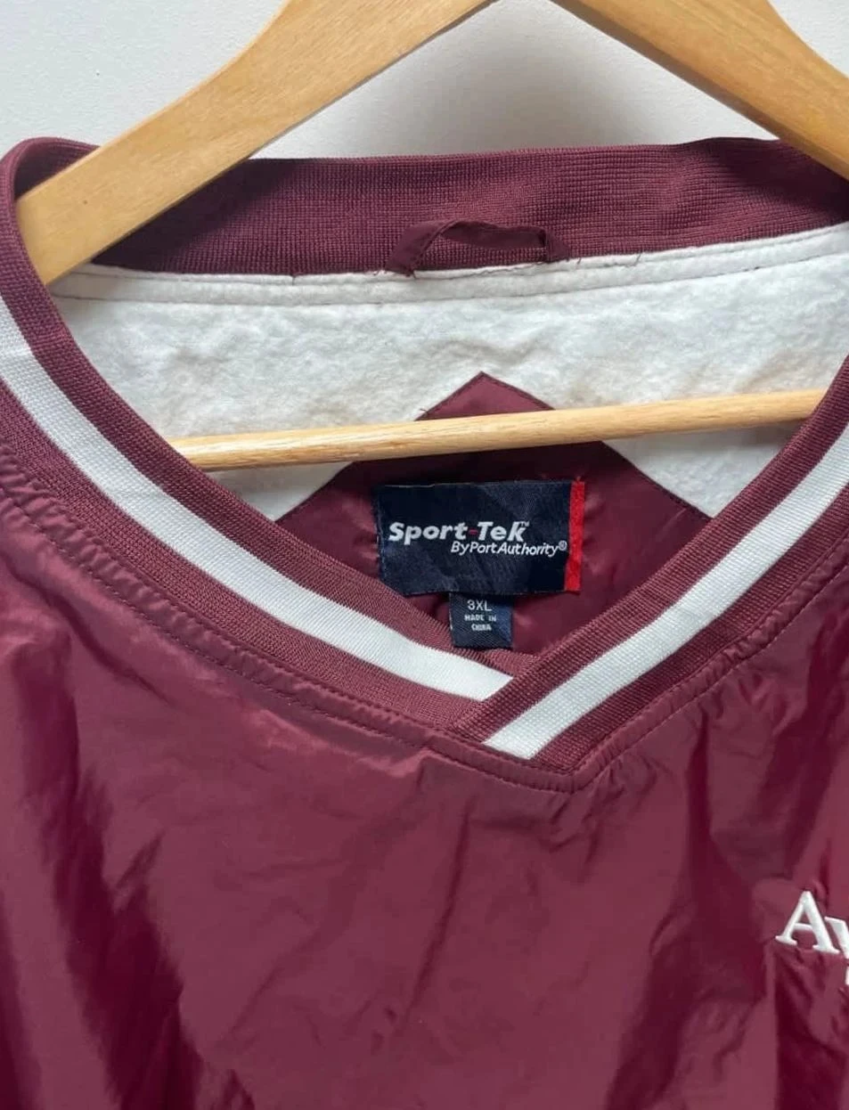 Vintage Nylon Pullover Avera Burgundy 3XL Mens – photo 8